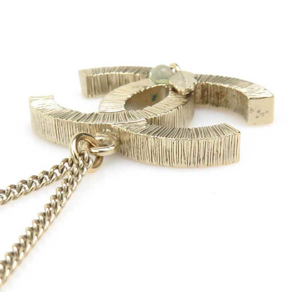 CHANEL Gold Logo Necklace - Picture 3 of 5